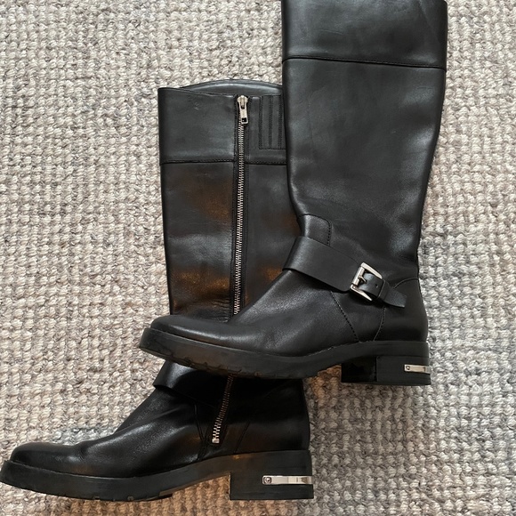 Michael Kors Leather Black Boots - Picture 1 of 11